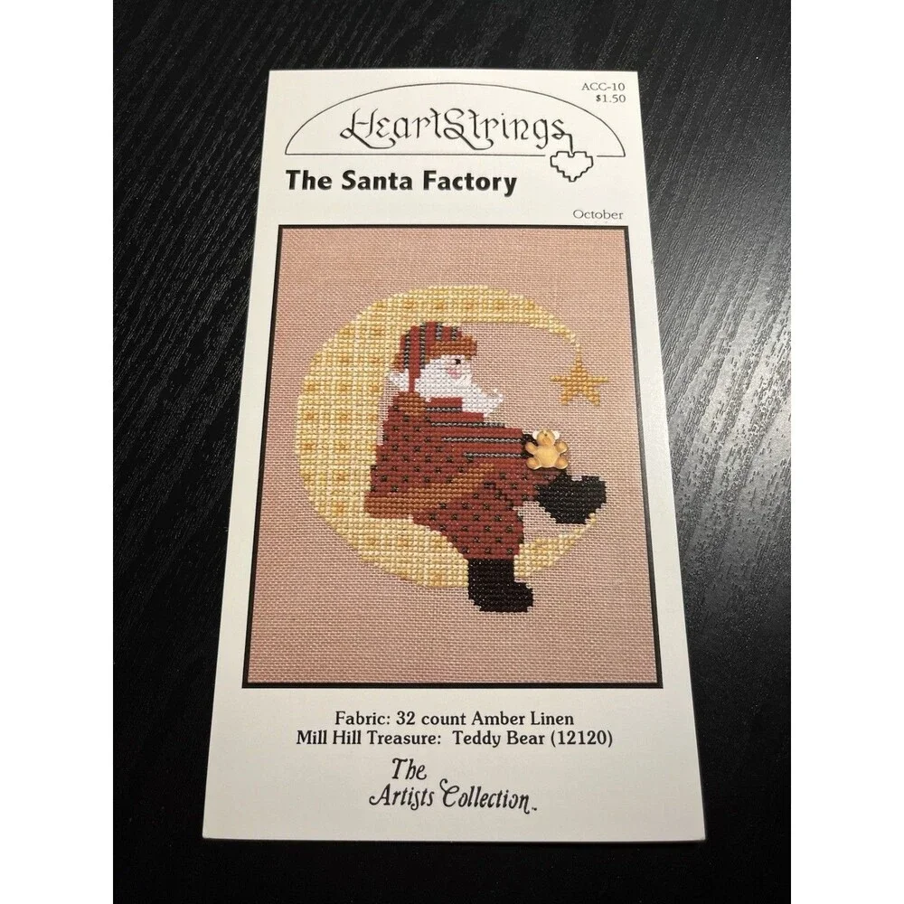 HeartStrings The Santa Factory Vintage Cross Stitch Patterns - Set of 4